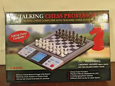 Talking Chess Professor - Computer With Teaching Voice System 8 Games New • $25.95