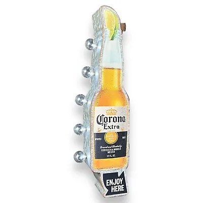 Corona Extra Bottle And Arrow Shaped 25  Double Sided Marquee Light Up LED Sign • $82.99