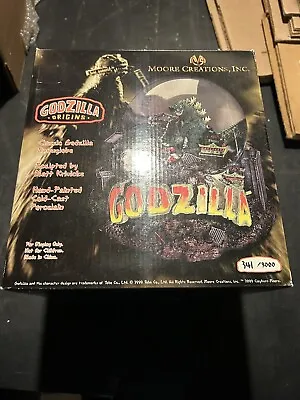 Godzilla Snow Globe By Moore Creations 1999 Numbered 341/3000 • $149.99