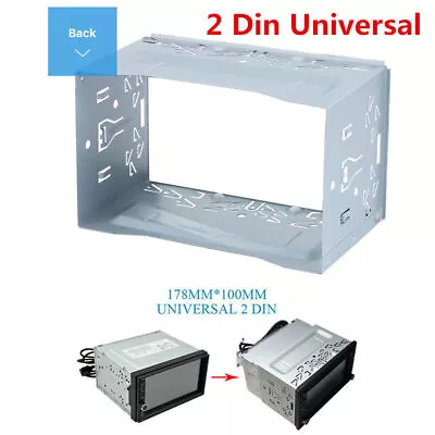 2 DIN Universal Car Stereo Radio Fascia Dash Panel DVD Player Install Frame Kit • $21.50