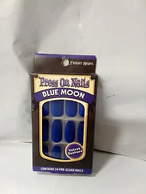 Blue Moon Press On Nails  Velvet Texture • $4.99