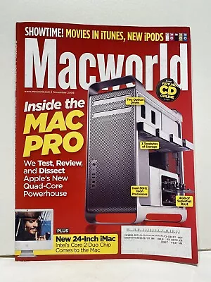 Macworld Magazine November 2006: Inside New Mac Pro 24-Inch IMac New IPods • $4.99