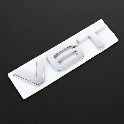 V6T Chrome 3D Metal Letters Car Badge Emblem • £5.50