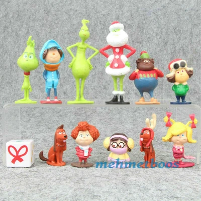 £9.95 • Buy How The Grinch Stole Christmas 12 PCS Cartoon Action Figure Kids Toy Doll Gifts
