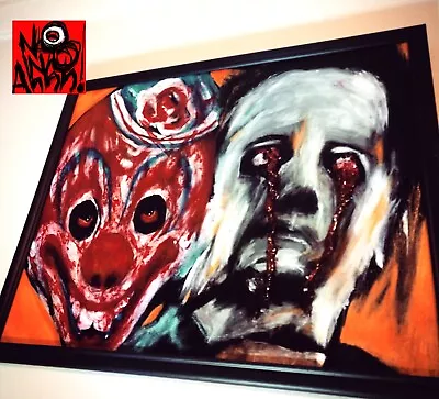 The Shape ORIGINAL Painting By No No Ahhh ! Michael Myers Halloween Horror Clown • $1300