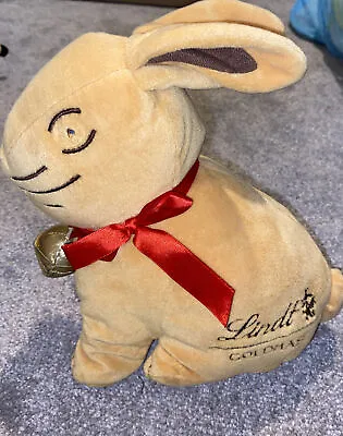 LINDT Golden Bunny Rabbit Soft Toy * Zipped Compartment * 10  (26cm) Tall Easter • £4.99