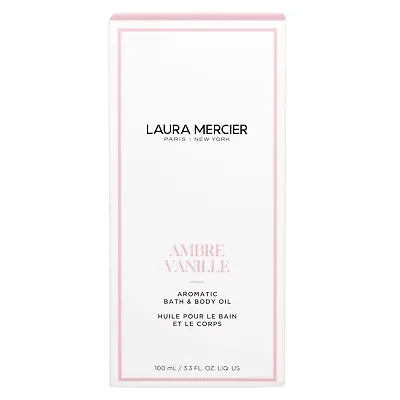 New Laura Mercier Ambre Vanille Aromatic Bath & Body Oils 100ml BNIB • £36