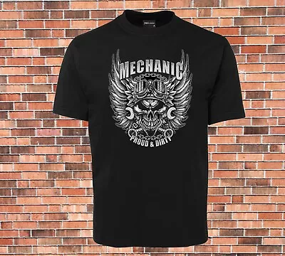 Mechanic Proud & Dirty T-shirt Cool New Retro Design Sizes Up To 11XL • $22.99