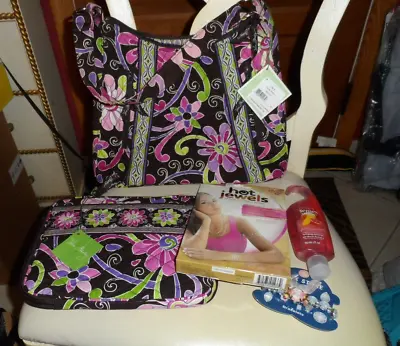 Ladies Gift Set -  Jewelry Body Wash Vera Bradley Purple Punch Items & More • $56