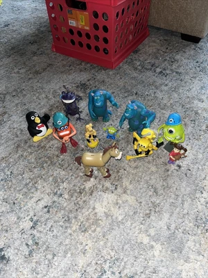 $0.01 • Buy Disney/Pixar Monsters Inc Lot Of 11 Toy Figures Action Figures Misc Toys