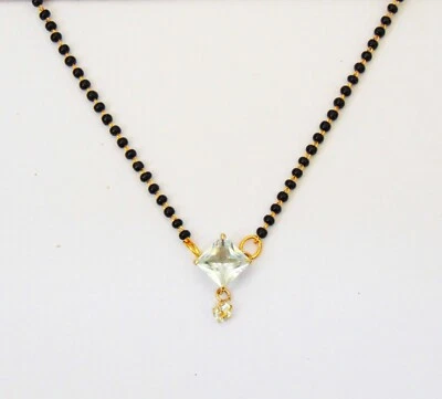 $16.49 • Buy Mother Gift Indian Ethnic Mangalsutra Necklace Gold Plated Chain Wedding Jewelry