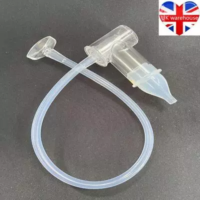 Soft Tip Baby Silicone Nasal Aspirator Vacuum Sucker Nose Mucus Snot Cleaner UK • £5.69