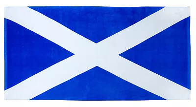 St Andrew Scotland Flag Cotton Beach Towel 100% Cotton  Bath Gym Beach Holiday • £9.99