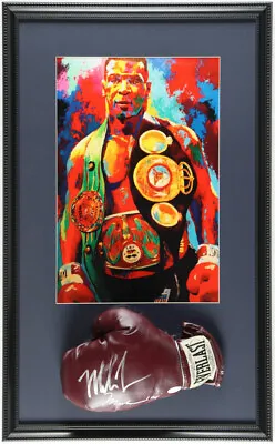 Mike Tyson Signed 17x29 Custom Framed Everlast Muhammad Ali Edition Glove JSA • $349