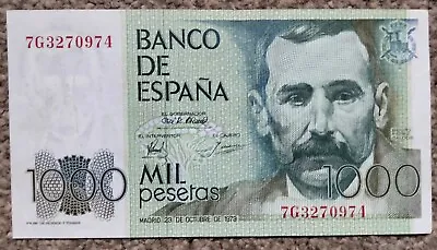 Spain 1000 Pesetas 1979 P158a  EF+ • £10