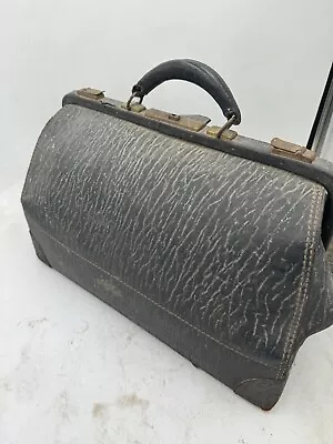 Vintage Large Antique Leather Doctor Physician Medical Bag  • $69.99