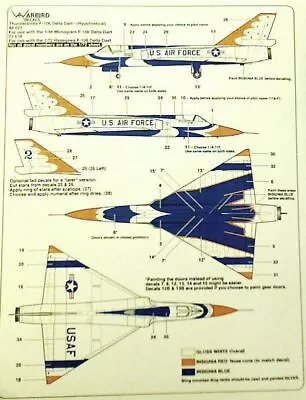 Warbird 1/72 Thunderbirds F-106 Delta Dart  72014 • $19.93