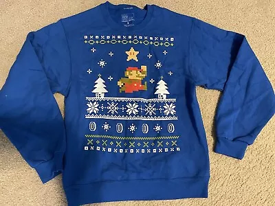 Super Mario Bros Christmas Sweater Nintendo Mens S Nice Condition • $19.99