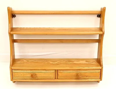 £247 • Buy Ercol Windsor Plate Rack With 2 Drawers Light Ex Con FREE Nationwide Delivery