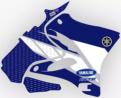 YAMAHA YZ250 & YZ125 Chad Reed 2004 Factory YAMAHA Style Graphics Kit '02 - '14 • $149.95