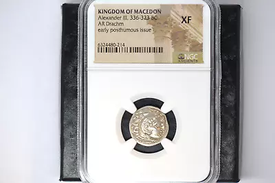 MACEDONIAN KINGDOM. Alexander III The Great (336-323 BC). Drachm.  NGC XF • $395