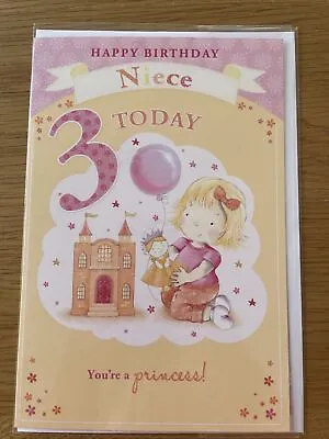 Birthday Card Niece 3 Year Old • £2.49