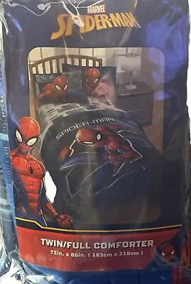 Marvel  Spiderman  Twin/Full Comforter - 72  X 86  Spider-man • $24.99