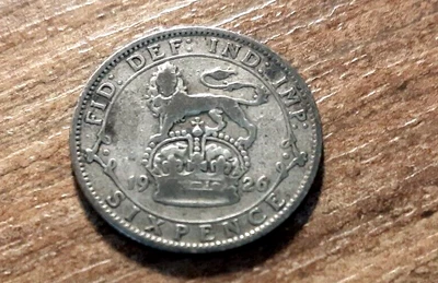 £0.99 • Buy George V Silver Sixpence 1926