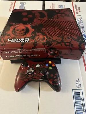 Microsoft Xbox 360 Gears Of War 3 Limited Edition Red & Black Console... • $100