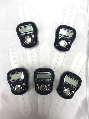 Finger Ring Digital Black Electronic Tasbeeh Tasbih Tally Counter Timer • £14.99