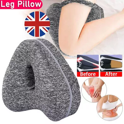 Leg Pillow Orthopedic Knee Pillow Memory Leg Knees Pain Cushion For Side Sleeper • £8.29