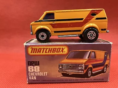 Vintage Original Matchbox Superfast 68 —  Chevrolet Van — Boxed. • £25