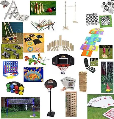 New Play Fun Games Summer Kids Family Garden Sports Jenga Limbo Etc Games • £5.99