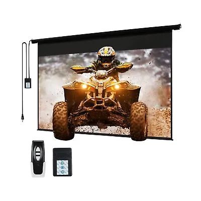 120  Motorized Projector Screen Electric Diagonal Automatic Projection 4:3 HD... • $265.54