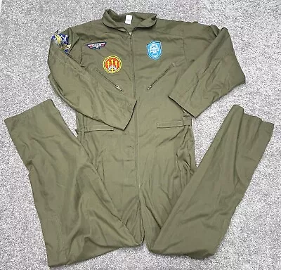 Top Gun Flight Suit Adult Costume  Goose  Halloween Costume Size XL • $17.49