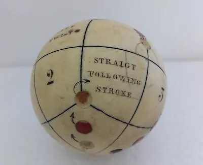 £499.99 • Buy 19th Century Antique Billiard Snooker Cue Training Ball In Turned Fruitwood Box
