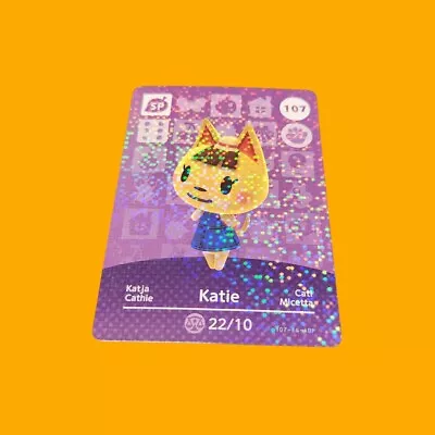 #107 KATIE Animal Crossing Amiibo Card - Series 2 (Brand New Condition) • $2