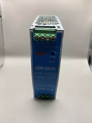 Mean Well EDR-120-24 AC-DC Industrial DIN Rail Power Supply • $29.99