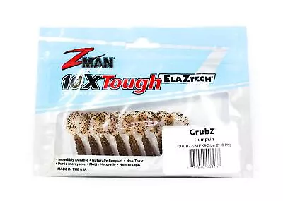 Zman Soft Lure GrubZ 2 Inch 8/Pack Pumpkinseed (3267) • $20.90