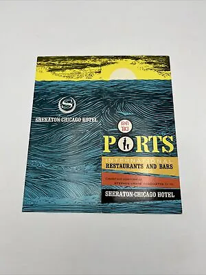 $49.95 • Buy Kon Tiki Ports Singapore Joe Waterfront Tavern Menu Sheraton Hotel Chicago 1968