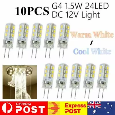 10Pcs G4 LED Light Bulb 1.5W Non-Dimmable Cool Warm White 110 Lumen 3200K DC 12V • $8.27