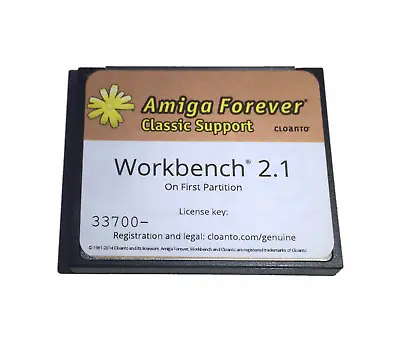 £17.83 • Buy New Workbench System 2.1 On 4GB CF Card For Amiga 500 600 1200 Hard Drive #623