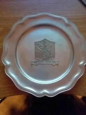 German Pewter Plate- 50th COMBAT SUPPORT GP.Hahn Air Base Germany • $155