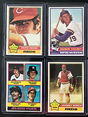 1976 Topps Baseball Cards Pick A Player Card #1-250 Singles Complete Your Set • $9.95