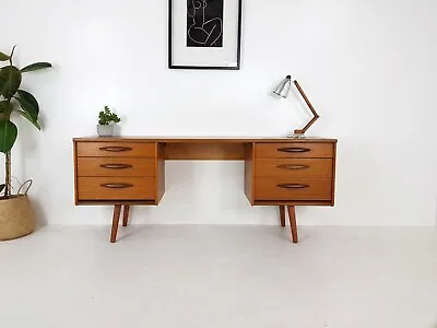 Vintage Austin Suite Of London Desk - Mid Century Danish Influence Retro • £620