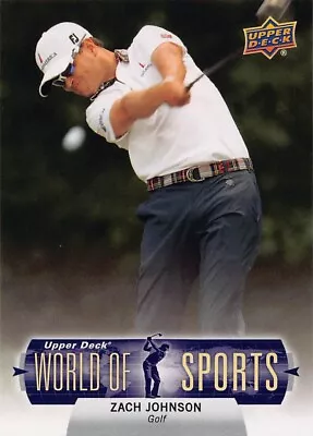 ZACH JOHNSON 2011 UD World Of Sports Golf • $2.99