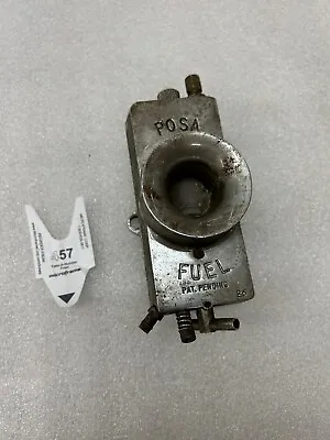 POSA FUEL CARB CARBURETOR 26mm CHROME VINTAGE MOTORCYCLE SPEEDWAY DRAG RACE BOAT • $149.95