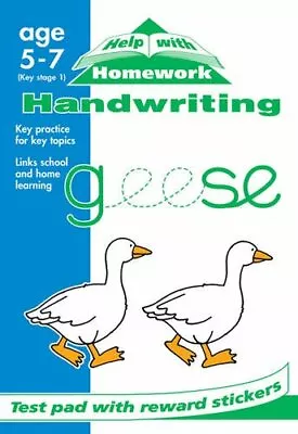 £3.07 • Buy HELP WITH HOMEWORK HANDWRITING PAD (Help With Homework Test Pads) By Kay Massey