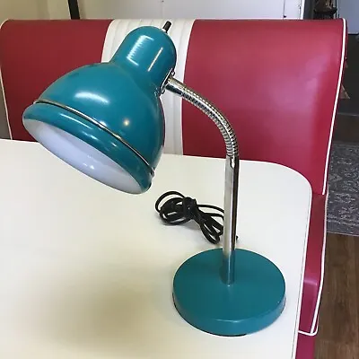 Vintage Mid Century Modern Atomic Adjustable Metal Desk Lamp Works Great • $54.99