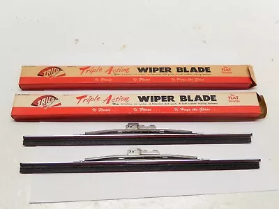 Rare Vintage Original Nos 11  Trico Tau-11 Wiper Blade Pair W/ Raised Dot Rubber • $19.99